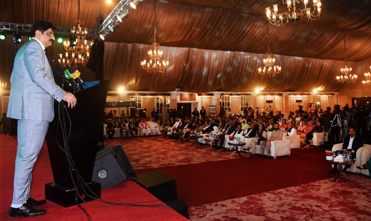 وزیراعلیٰ سندھ سید مراد علی شاہ کا جشن معرکہ حق کی تقریب سے خطاب  سندھ حکومت آج جشن معرکہ حق منا رہی ہے، وزیراعلیٰ سندھ سید مراد علی شاہ